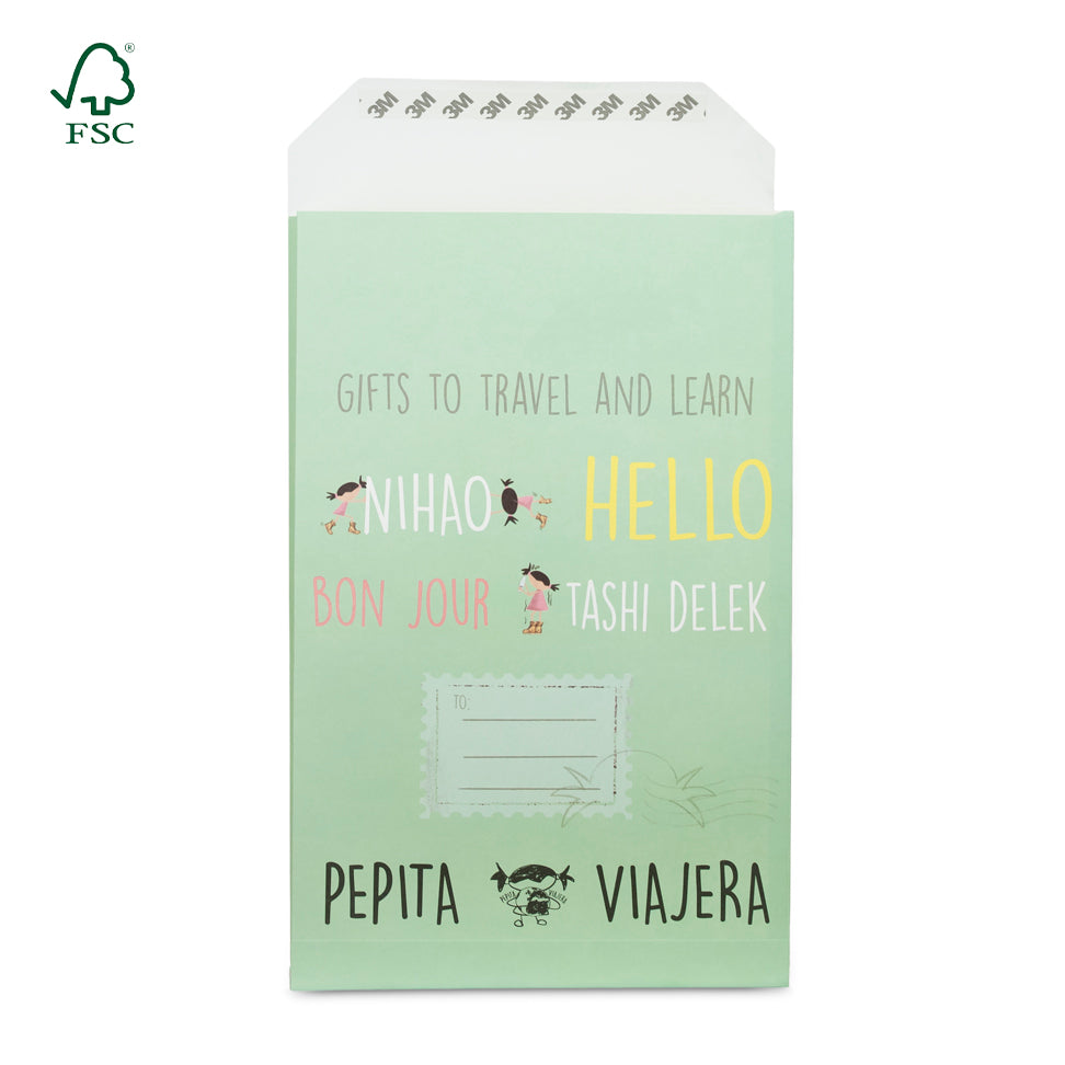 Bolsa Regalo Papel Saludos del mundo