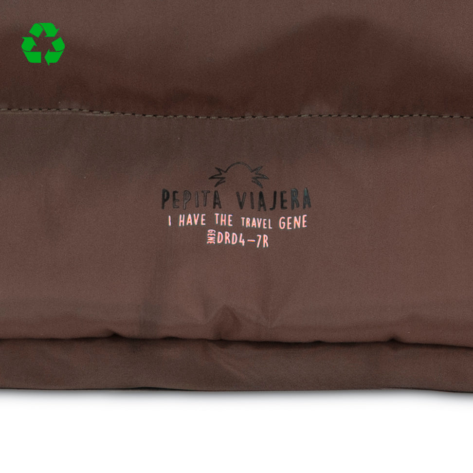 Pack DRD4-7R Marrón Totebag y monedero acolchados