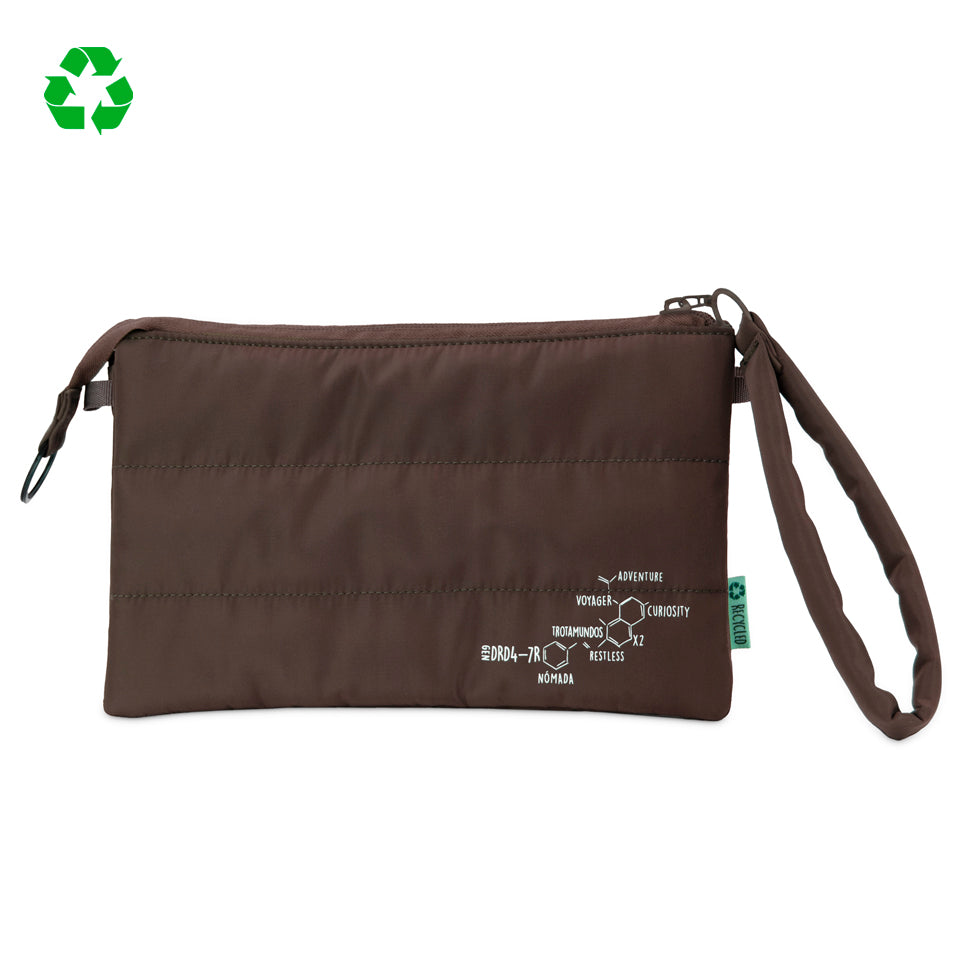 Neceser portatodo triple acolchado DRD4-7r Marrón