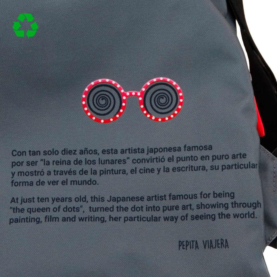 Mochila de viajeros Pepikusama Gris