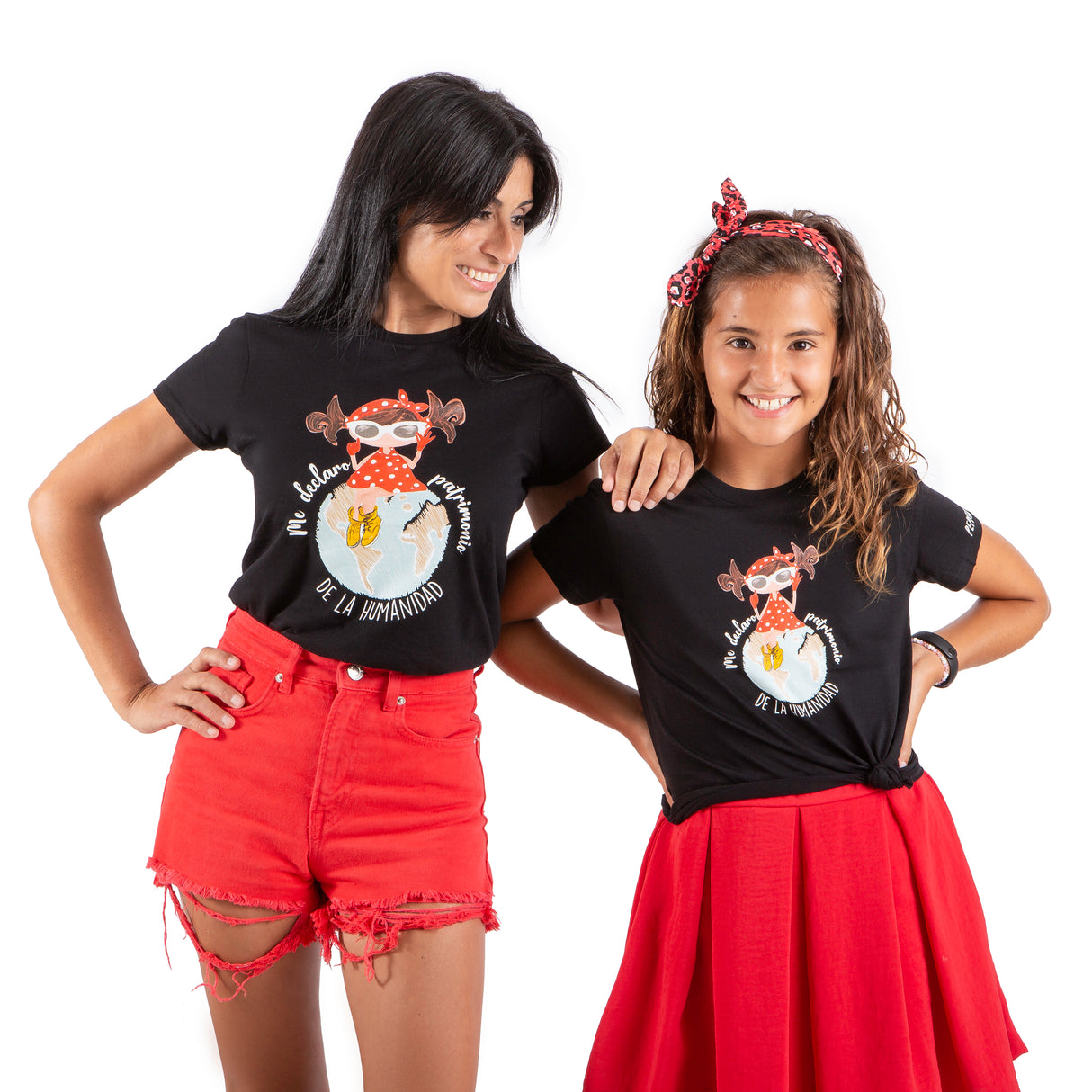 Camiseta Me declaro patrimonio de la humanidad negra infantil