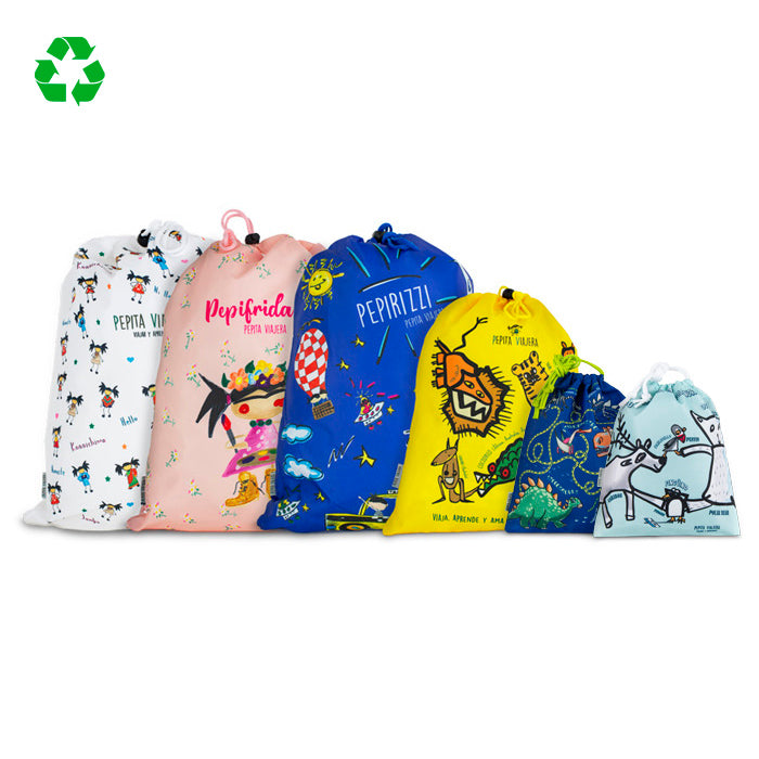 Bolsa de almuerzo reciclada Dinosaurios