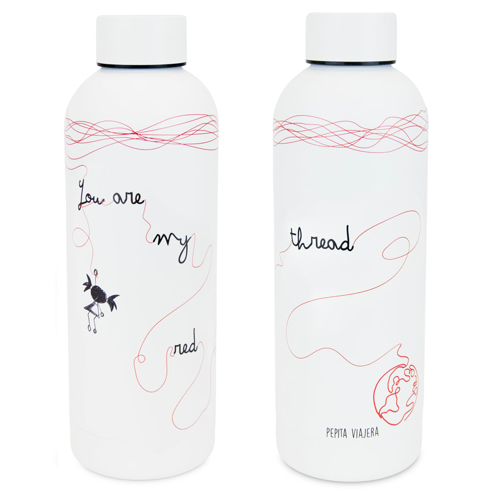 Botella Térmica Leyenda del Hilo Rojo INGLÉS
