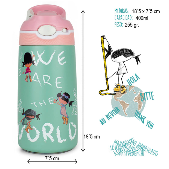 Greetings from the World children's thermal bottle