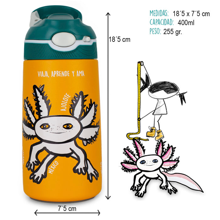 Botella térmica infantil Animales Raros