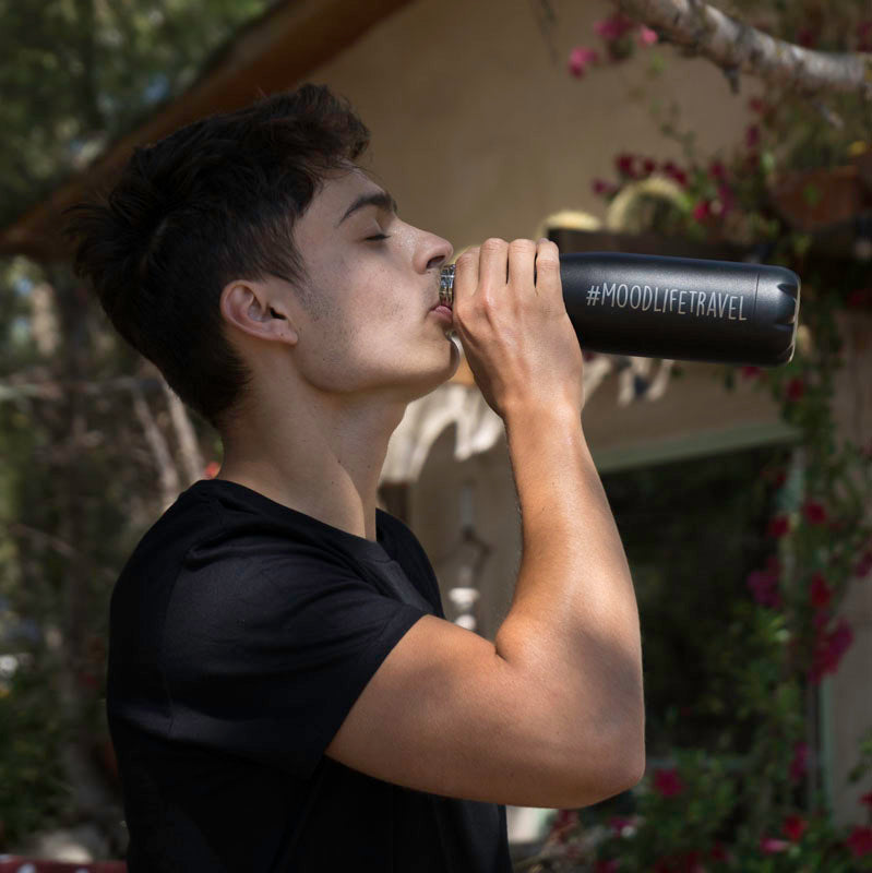#Moodlifetravel Thermal Bottle - Black
