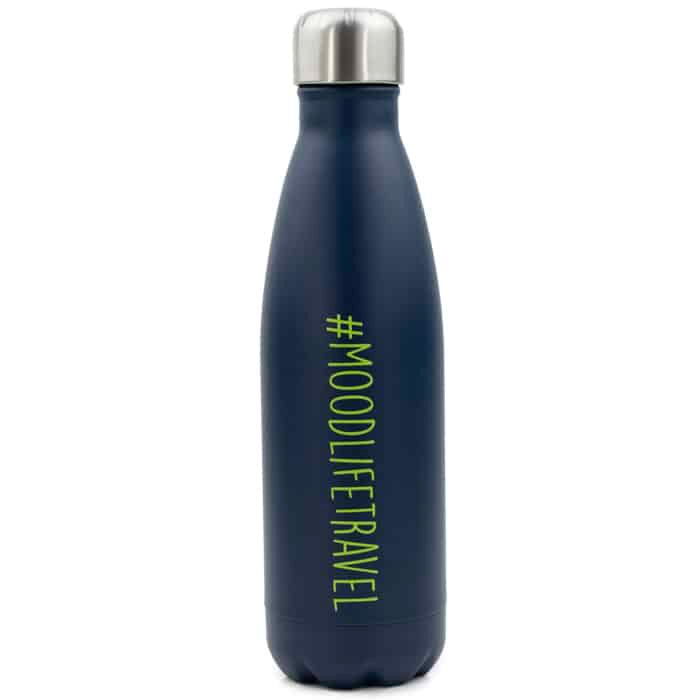 #Moodlifetravel Thermal Bottle - Blue