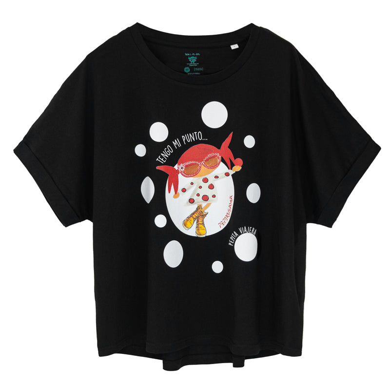 Camiseta Pepikusama Oversize Negra