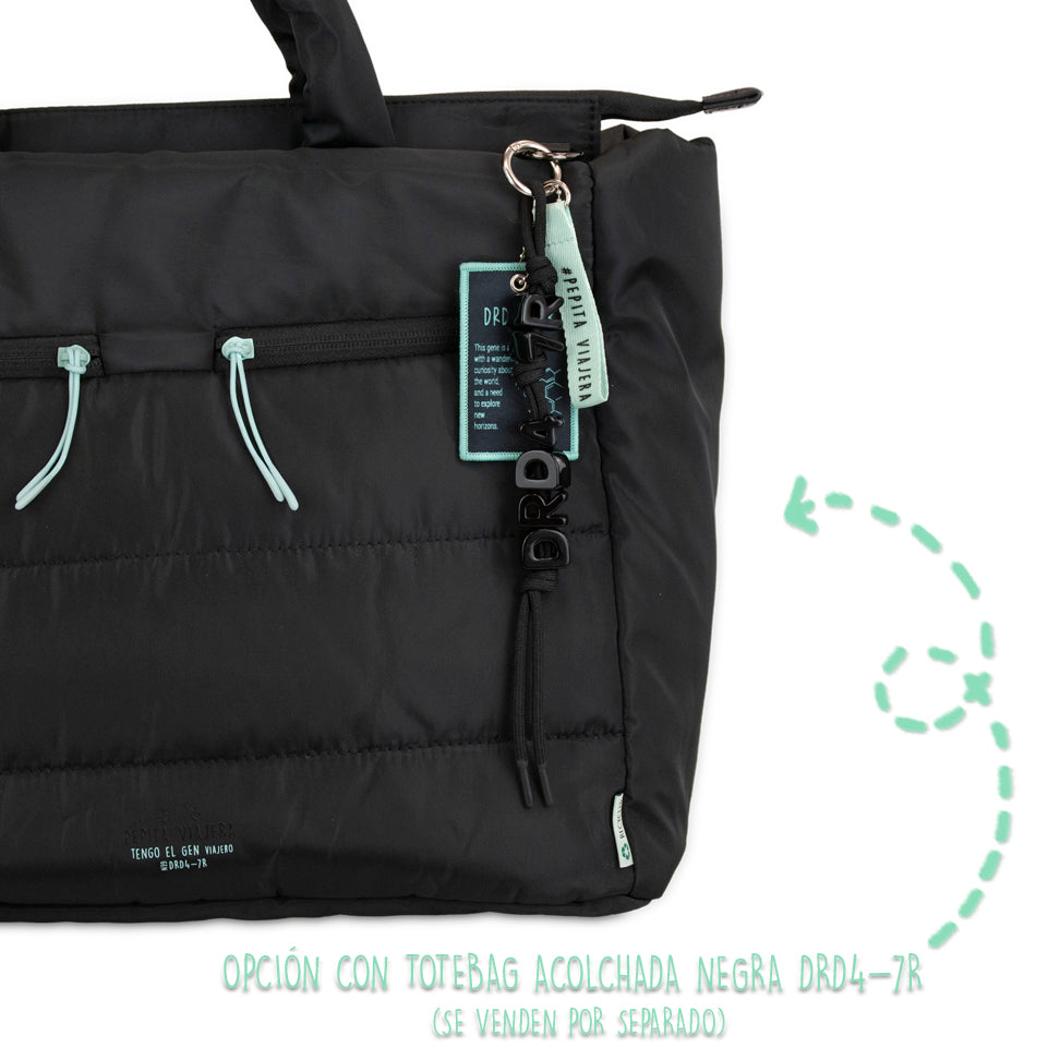 Colgante Charm DRD4-7R Negro