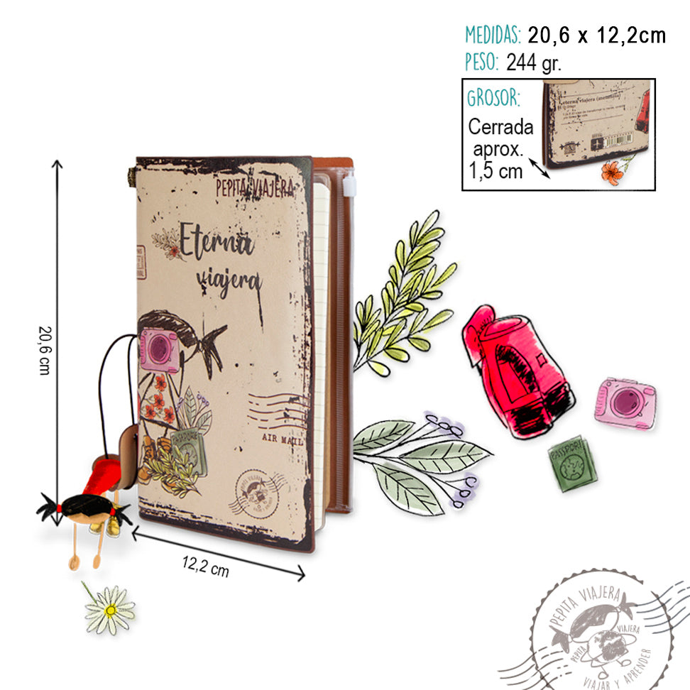 Cuaderno de viaje Eterna Viajera
