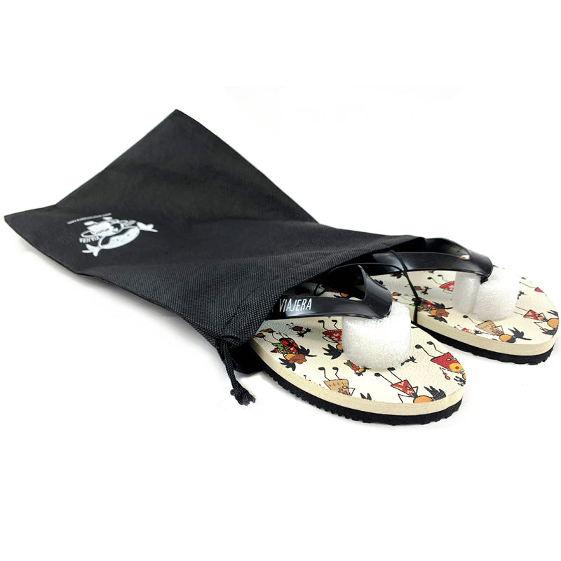 Pack Beach con Chanclas, Botella Térmica y Mochila blanda Pepitas del Mundo