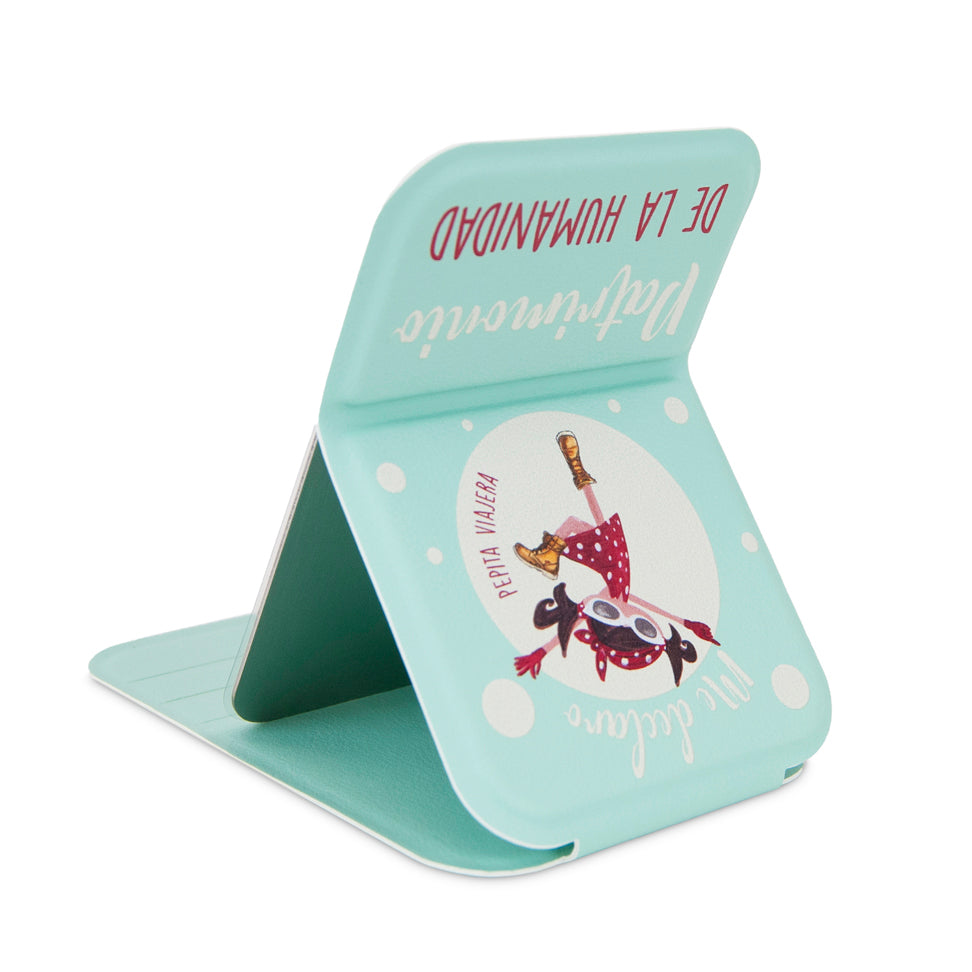 Espejo compacto irrompible de acero inoxidable Patrimonio verde