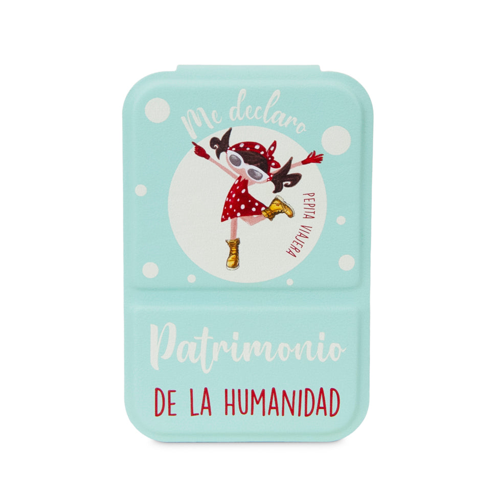 Specchio compatto infrangibile in acciaio inossidabile, Green Heritage