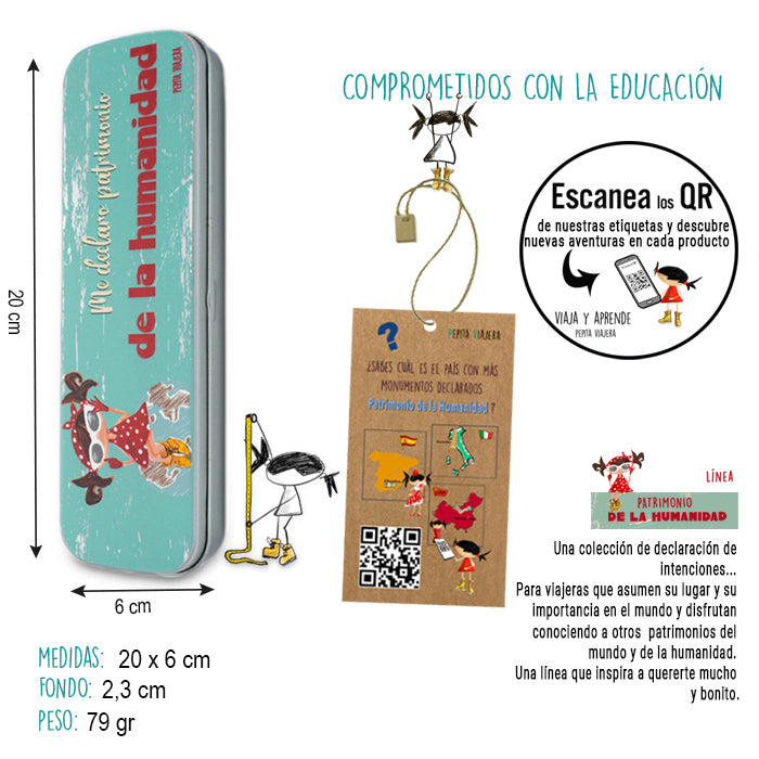 Portatodo metálico Me Declaro Patrimonio de la Humanidad