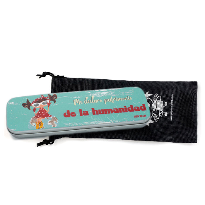 Portatodo metálico Me Declaro Patrimonio de la Humanidad