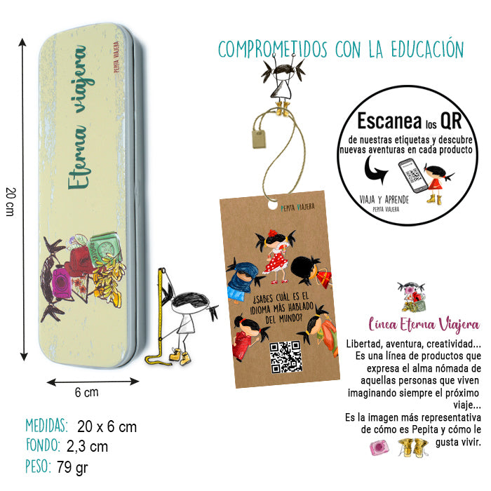 Portatodo metálico Eterna Viajera