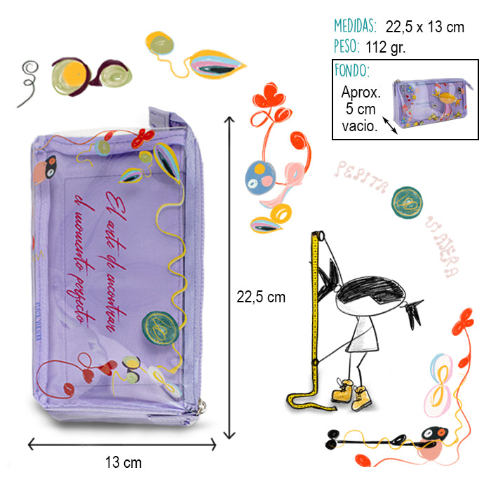Portatodo estuche triple Pepitafklint