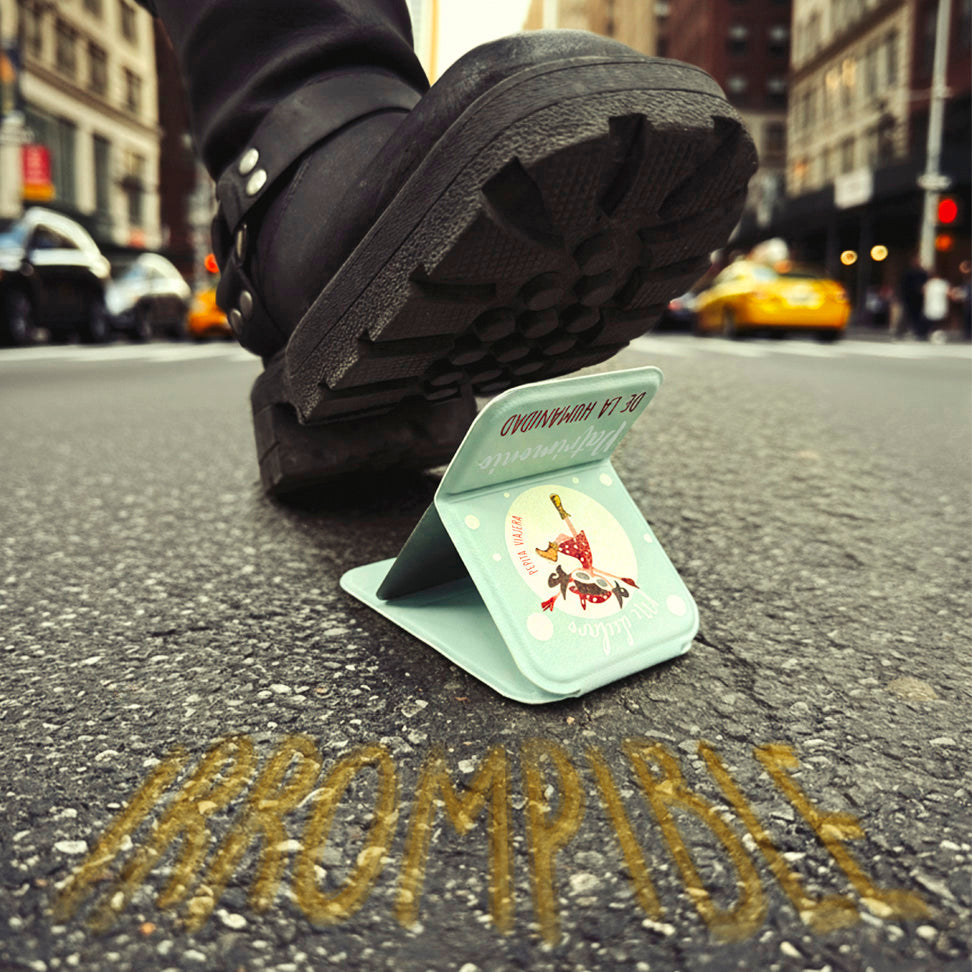 Espejo compacto irrompible de acero inoxidable Patrimonio verde