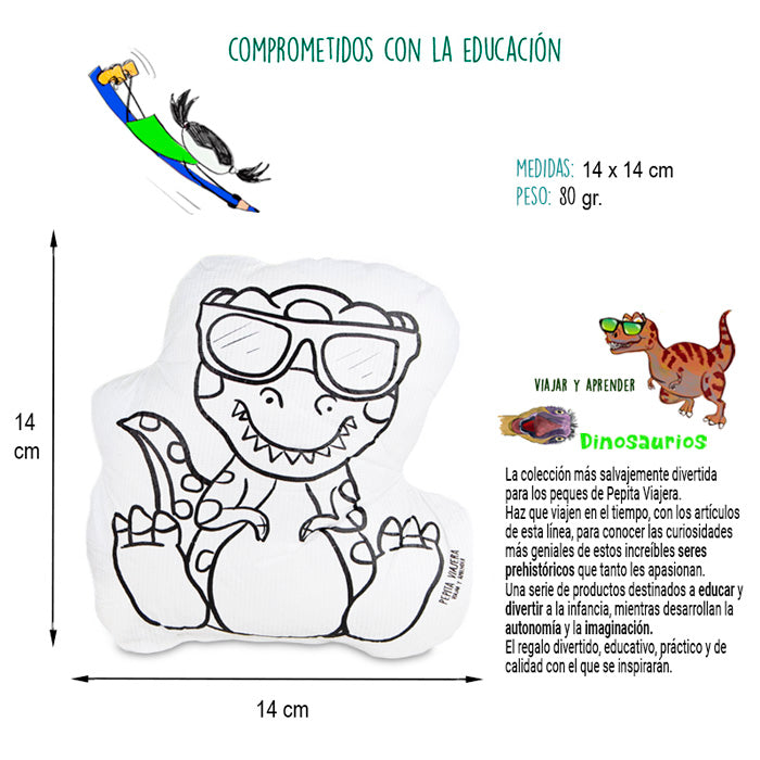 Juguete para colorear lavable dinosaurios