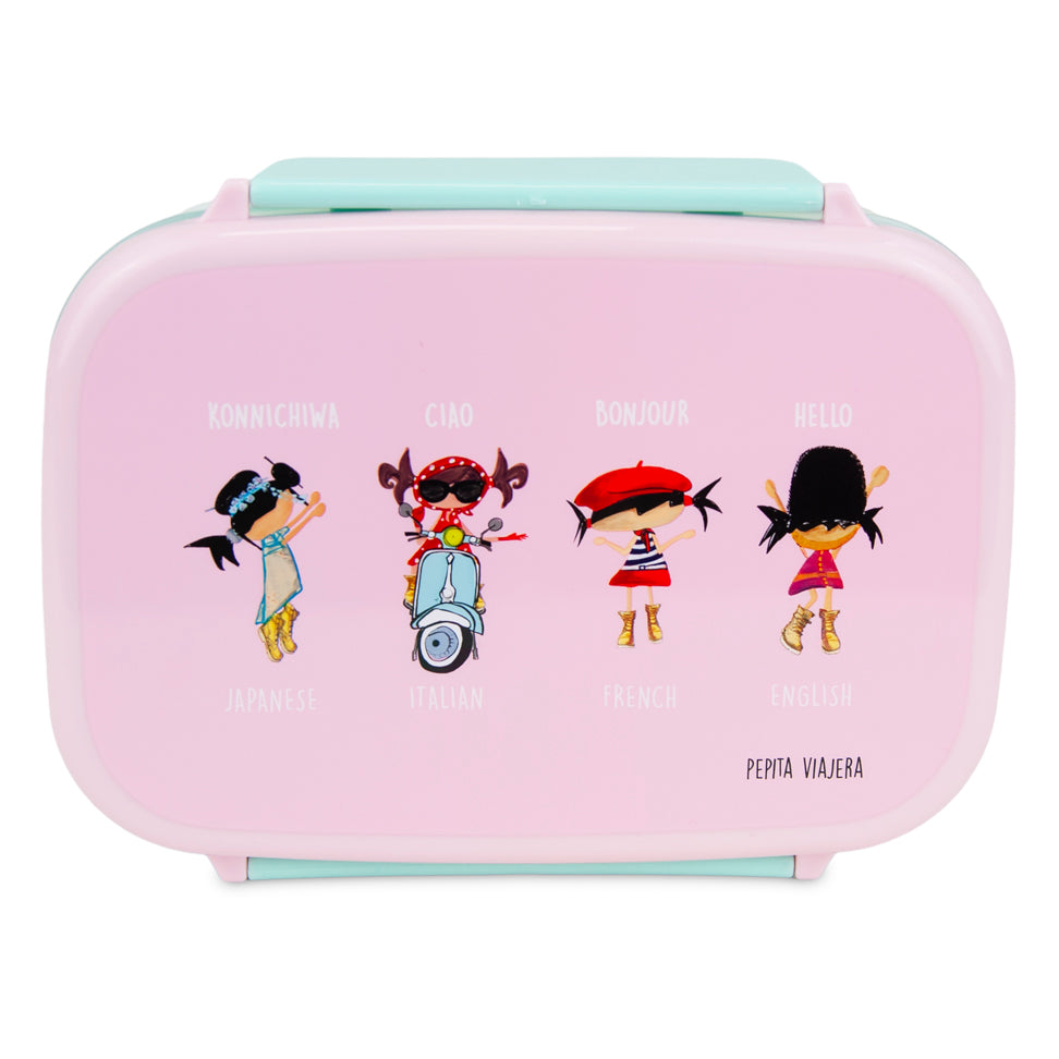 Fiambrera infantil Saludos del Mundo