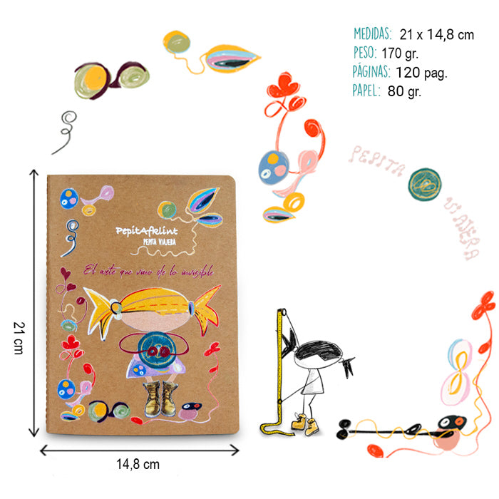 Libreta A5 Kraft Pepitafklint