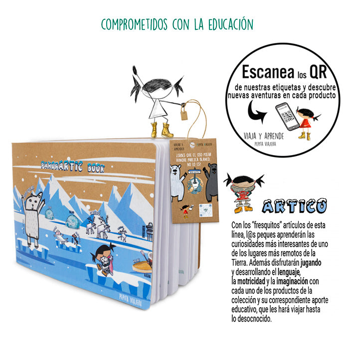 Libretas bonitas kraft A5 Ártico