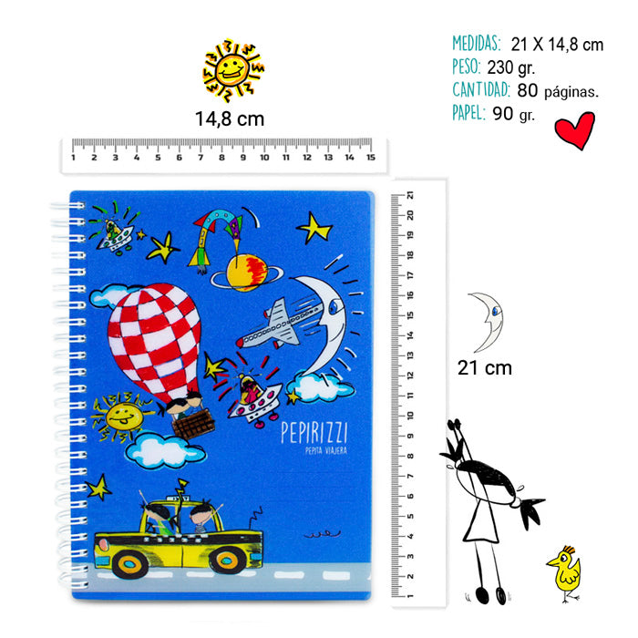 Libreta A5 translucida Pepirizzi