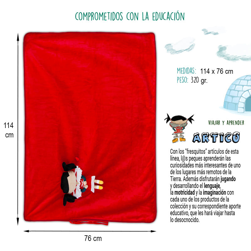 Manta de viaje infantil Ártico
