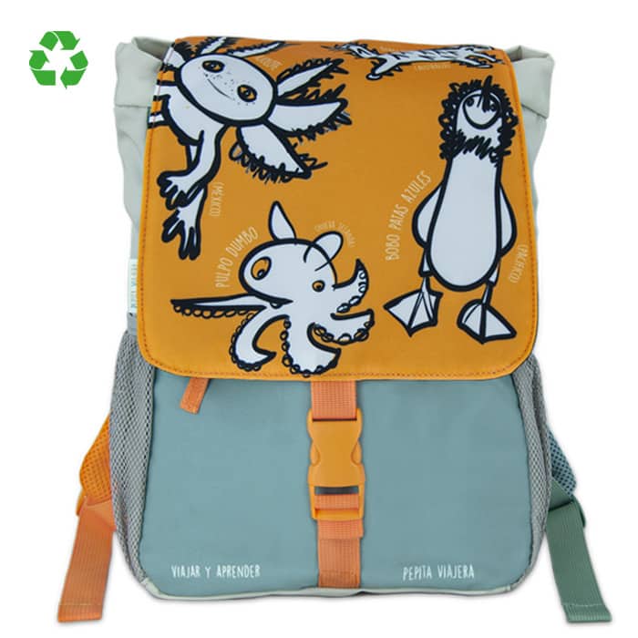 Mochila-Pizarra escolar Animales Raros