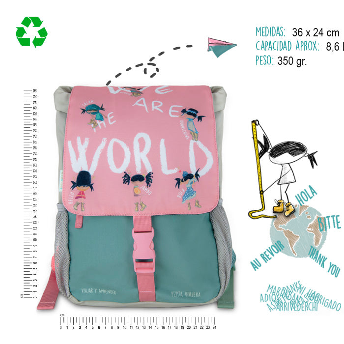 Greetings from the World School Backpack-Blackboard