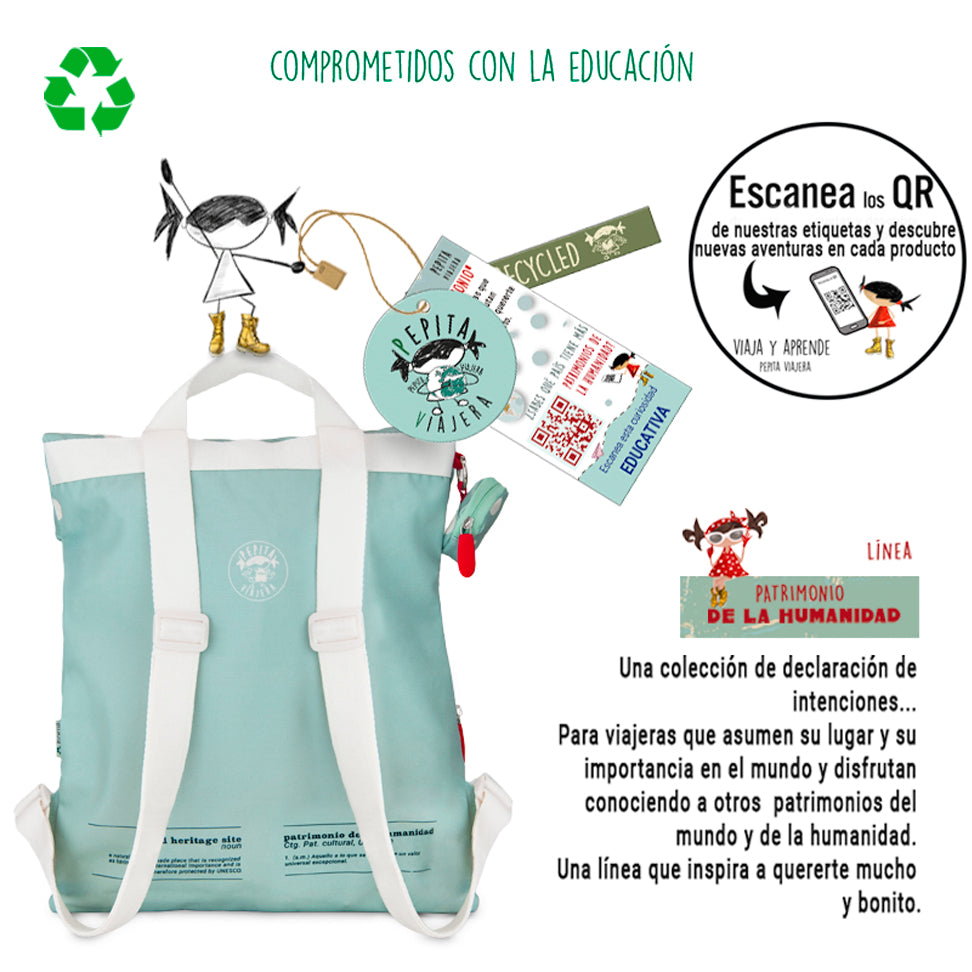 Mochila de viajeros Patrimonio de la Humanidad