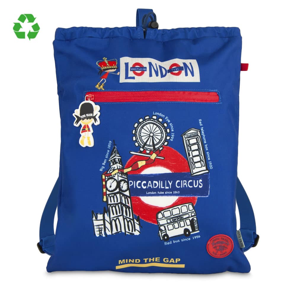 Mochila saco infantil Londres