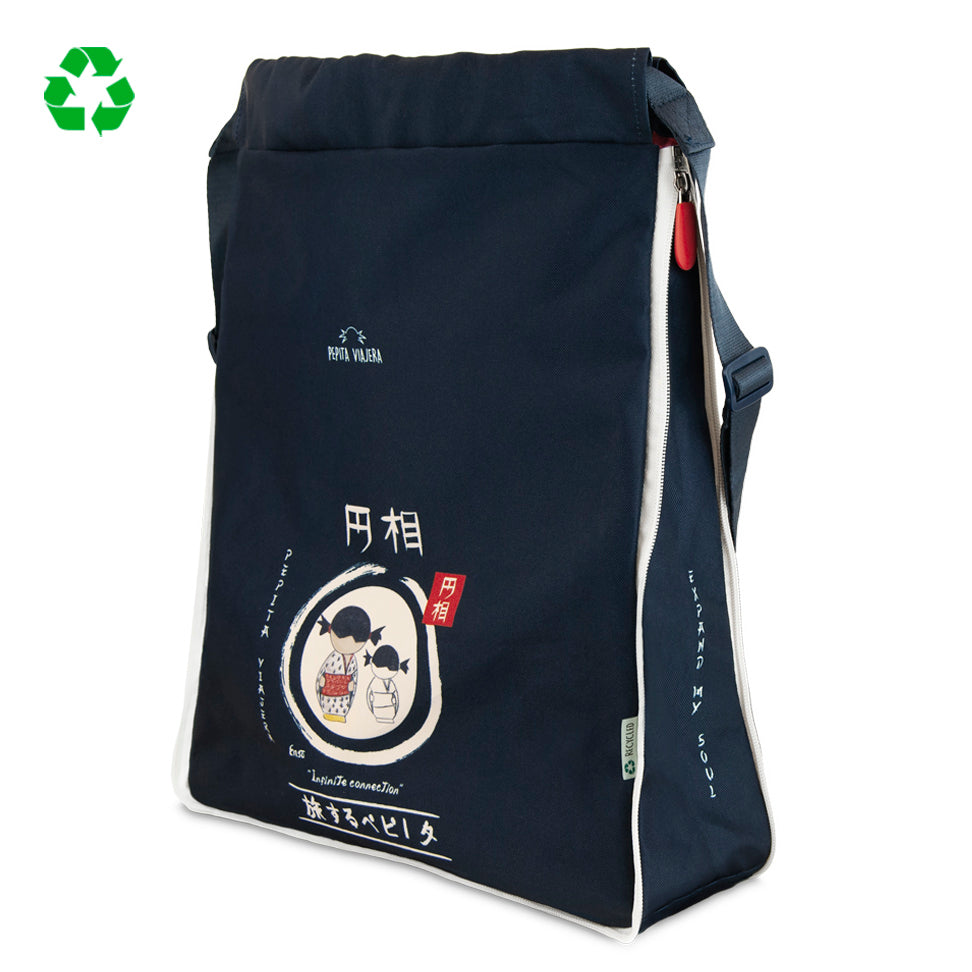 Mochila saco con fuelle expandible Japón