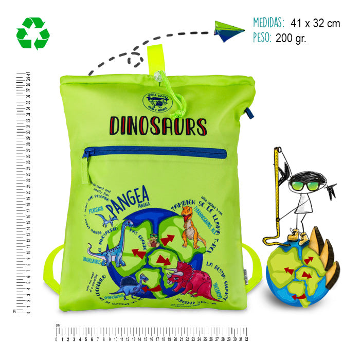 Mochila saco Dinosaurios