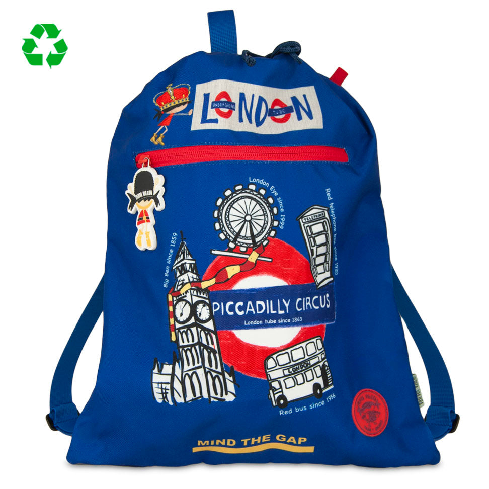 Mochila saco infantil Londres