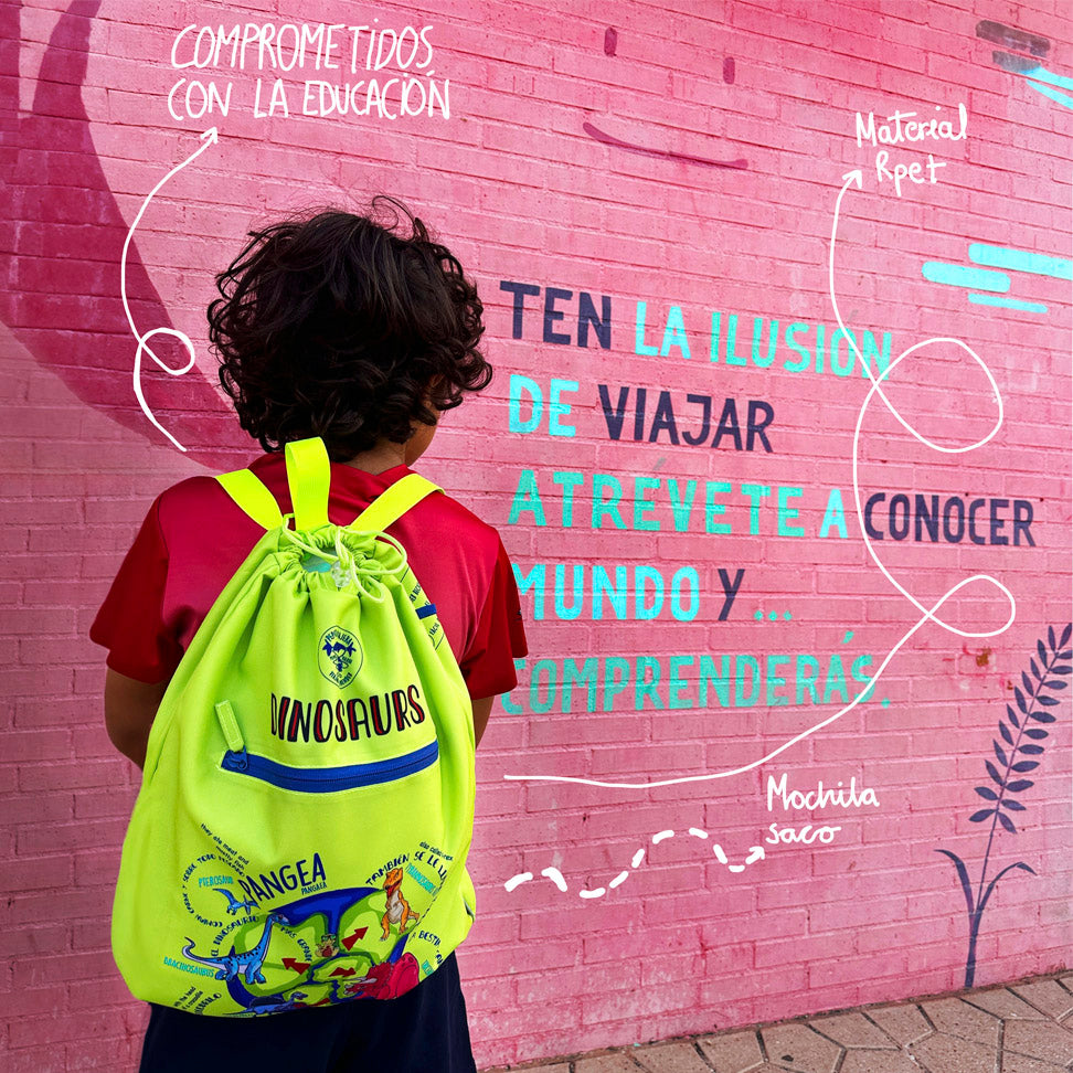 Mochila saco Dinosaurios