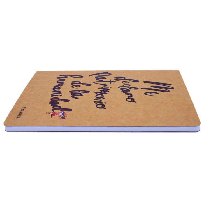 Libreta Kraft A5 Me Declaro Patrimonio de la Humanidad