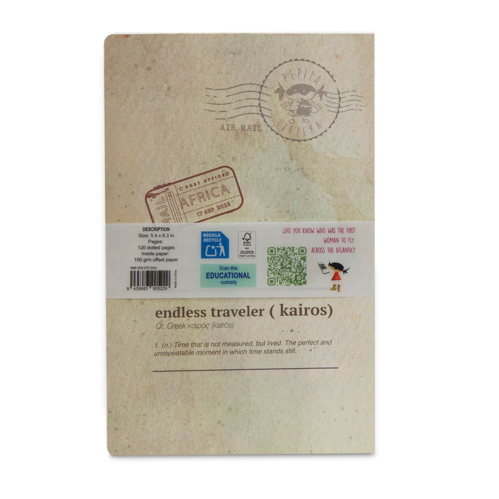 Cuaderno con ventana Endless Traveler