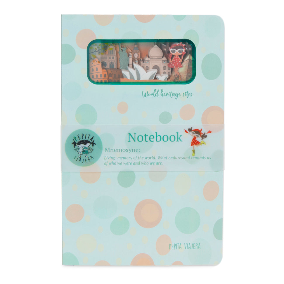 Cuaderno con ventana Patrimonio en Inglés