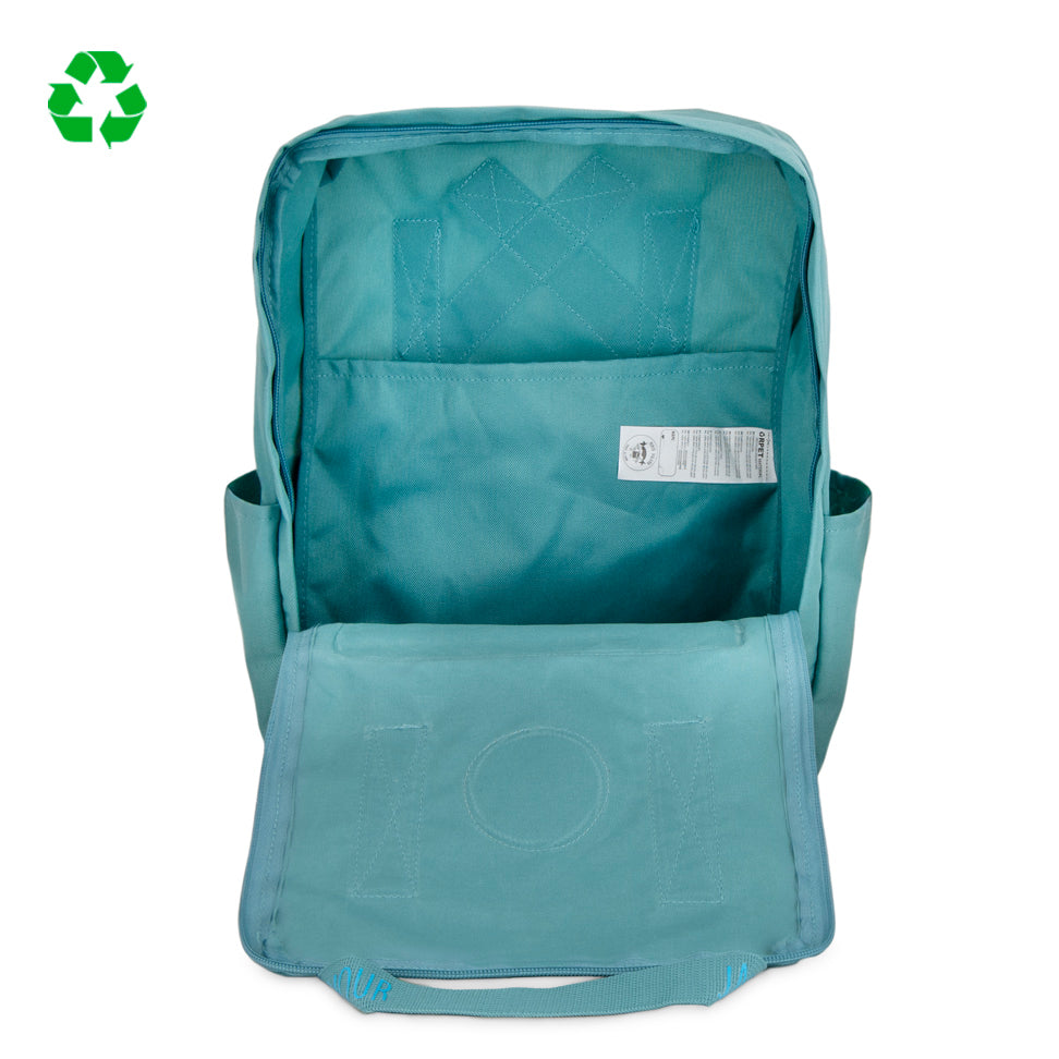 Mochila saludos del mundo Aguamarina