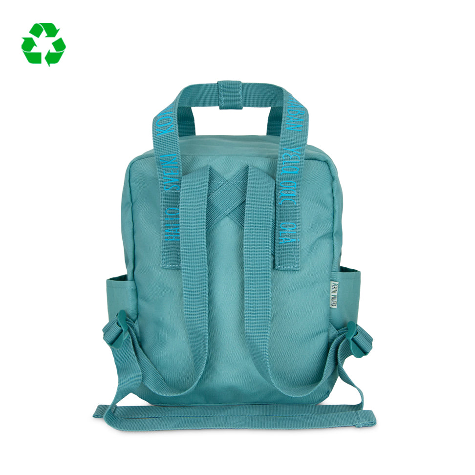 Pack Aguamarina Toptrip Saludos del Mundo- Mochilas + Botella Saludos Aguamarina