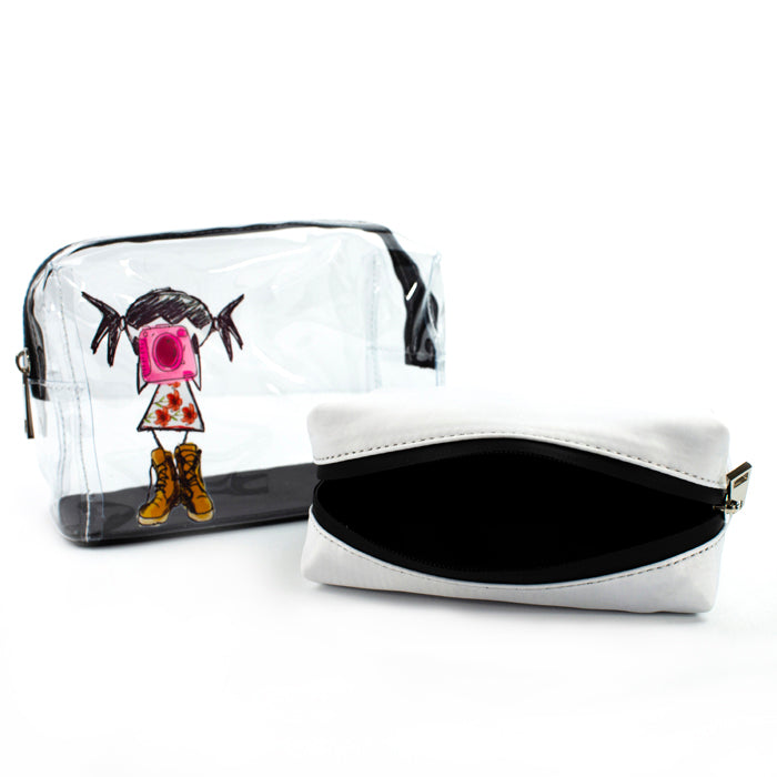 Neceser Doble - Lema Pepita Viajera (En inglés)