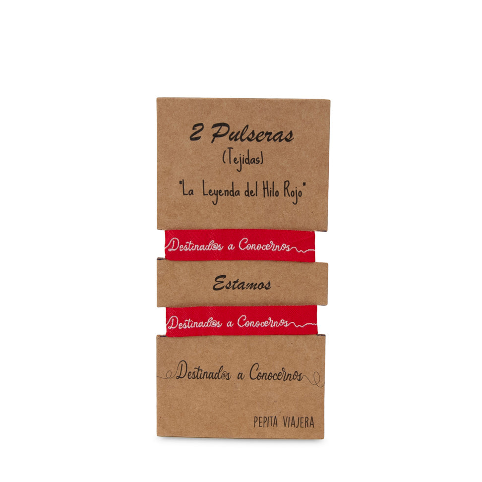 Pack dos pulseras Leyenda del Hilo Rojo