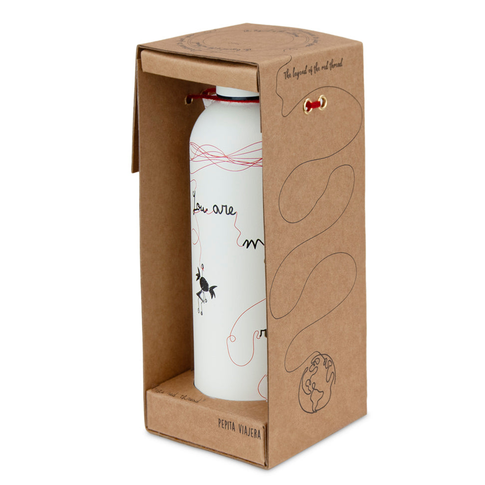 Botella Térmica Leyenda del Hilo Rojo INGLÉS edición Deluxe