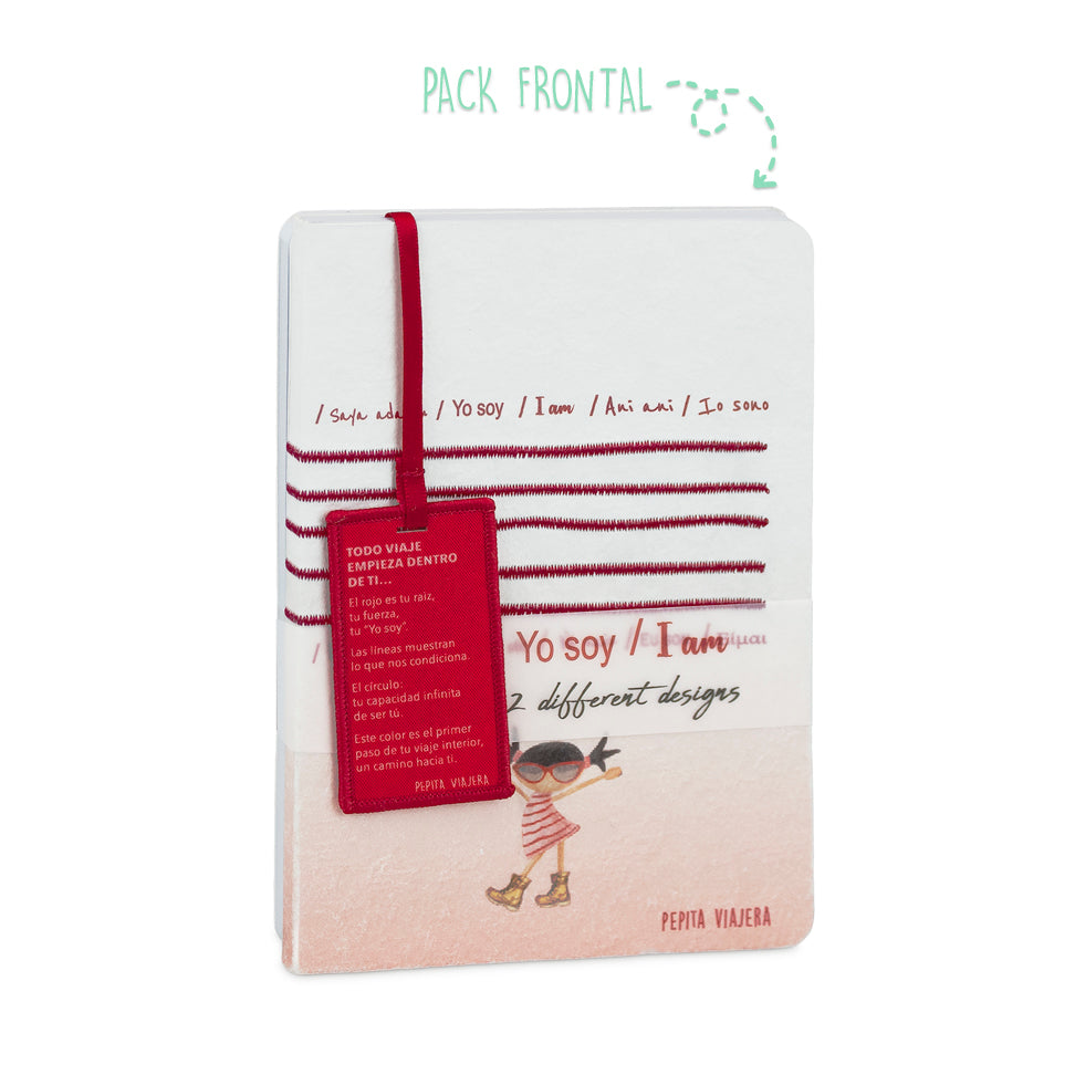Set 2 libretas bordadas Yo Soy