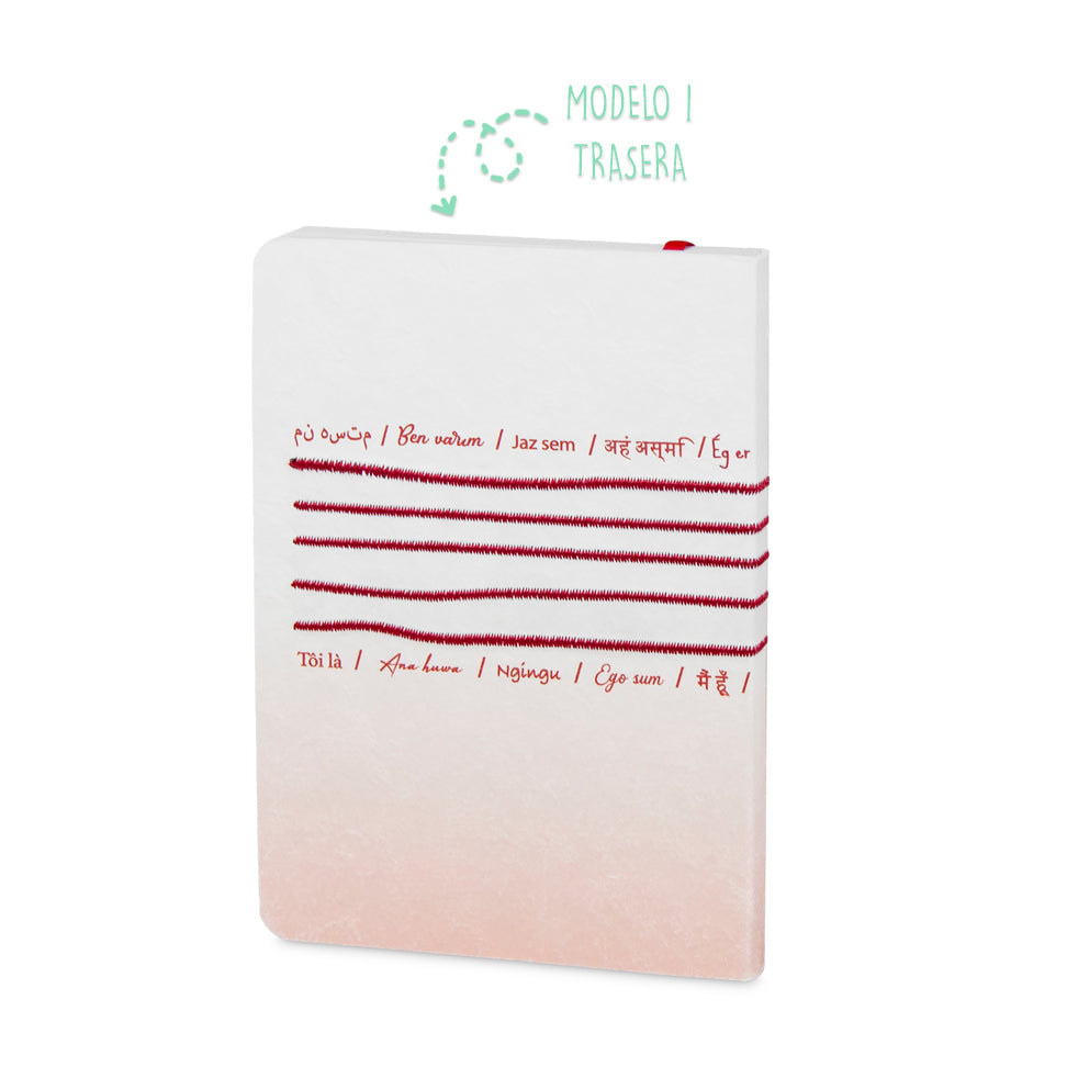 Set 2 libretas bordadas Yo Soy