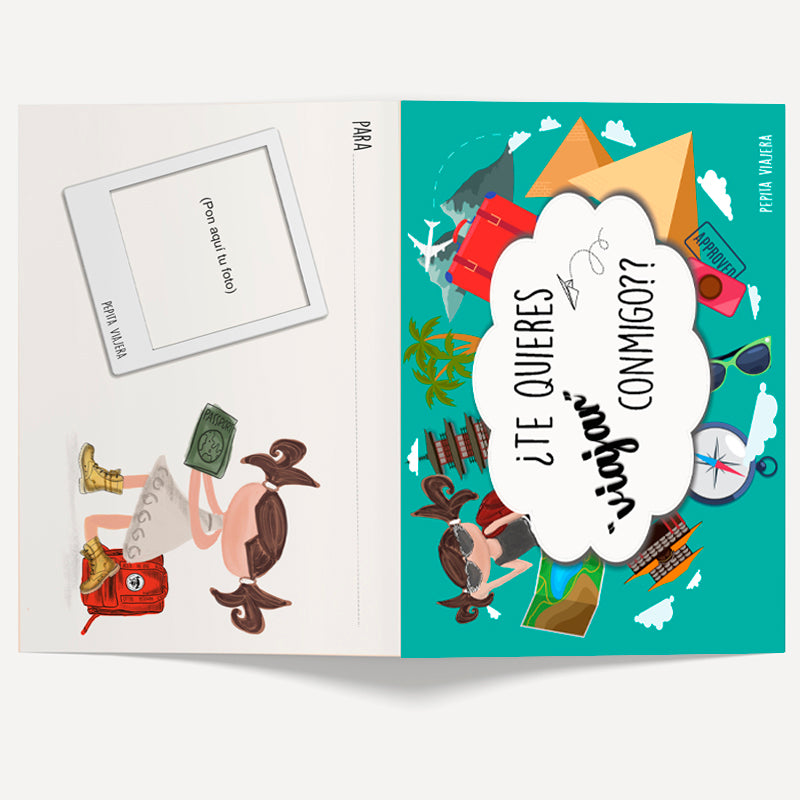 Portajetas ¿Te quieres "viajar" conmigo?