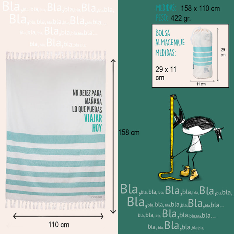 Traveler Language Pareo Towel
