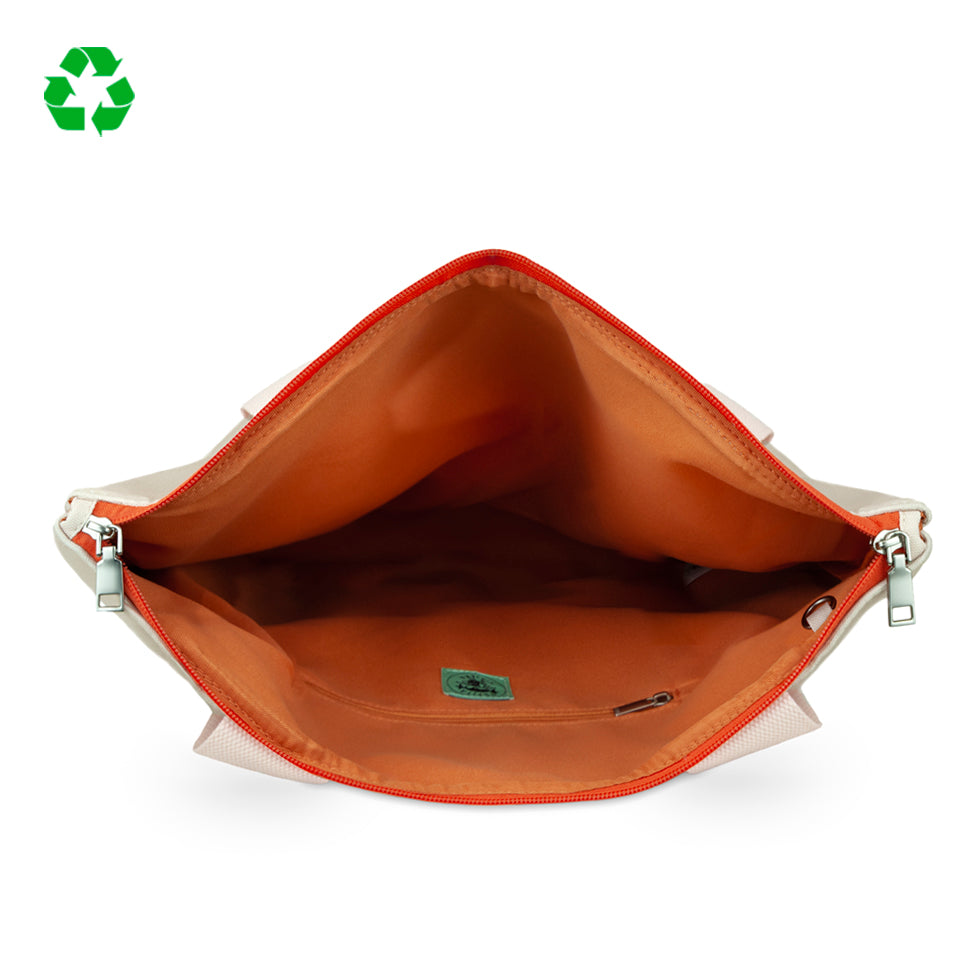 Pack tote, portatodo triple y monedero Pepikusama tapioca