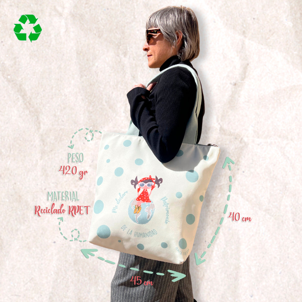 Tote bag Patrimonio de la Humanidad Blanca